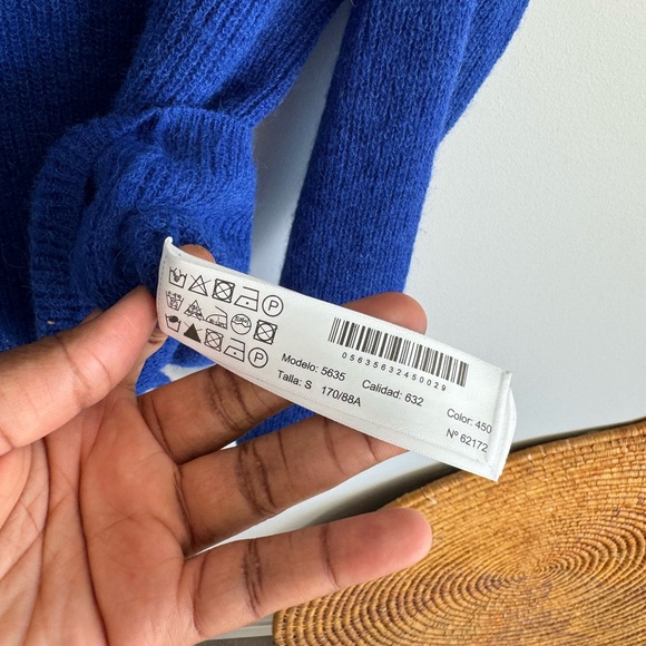 Massimo dutti made in Italy wool/ Lana small blue jumper…. - Picture 5 of 8